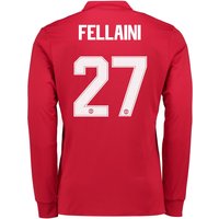 Manchester United Home Cup Shirt 2017-18 - Kids - Long Sleeve With Fel, N/A