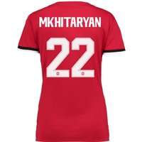 Manchester United Home Cup Shirt 2017-18 - Womens With Mkhitaryan 22 P, N/A