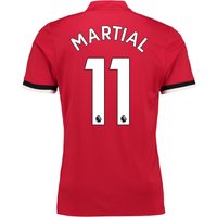 Manchester United Home Shirt 2017-18 With Martial 11 Printing, N/A