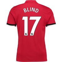 Manchester United Home Shirt 2017-18 With Blind 17 Printing, N/A