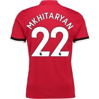 Manchester United Home Shirt 2017-18 With Mkhitaryan 22 Printing, N/A