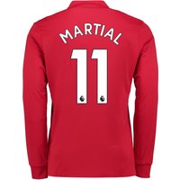 Manchester United Home Shirt 2017-18 - Long Sleeve With Martial 11 Pri, N/A