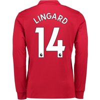 Manchester United Home Shirt 2017-18 - Long Sleeve With Lingard 14 Pri, N/A