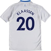 Everton Away Shirt 2017/18 - Junior With Klaassen 20 Printing, Black