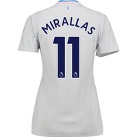 Everton Away Shirt 2017/18 - Womens With Mirallas 11 Printing, Black