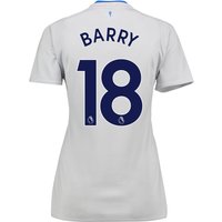 Everton Away Shirt 2017/18 - Womens With Barry 18 Printing, Black