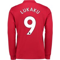 Manchester United Home Shirt 2017-18 - Kids - Long Sleeve With Lukaku, N/A