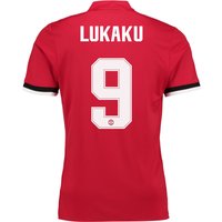 Manchester United Home Cup Shirt 2017-18 - Kids With Lukaku 9 Printing, N/A