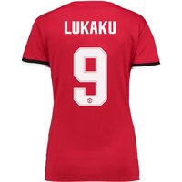Manchester United Home Cup Shirt 2017-18 - Womens With Lukaku 9 Printi, N/A