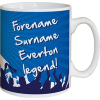 Everton Personalised Legend Mug, Blue