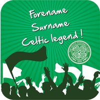Celtic Personalised Legend Coaster Single, Green