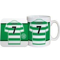 Celtic Personalised Shirt Mug And Coaster Set, N/A