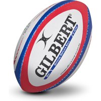 Gilbert Replica Rugby Ball - Mini - White/Red/Blue, White