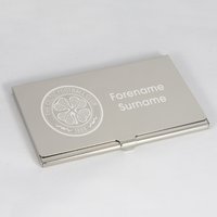 Celtic Personalised Business Card Holder, Silver