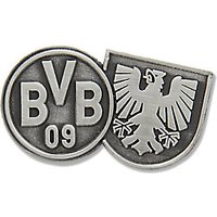 BVB Coat Of Arms Pin Badge, Silver
