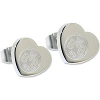 BVB Heart Earrings, Silver
