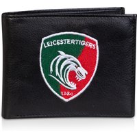 Leicester Tigers Embroidered Crest Wallet - Black, Black