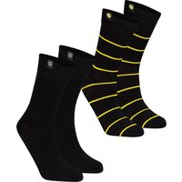 BVB 2 Pack Cotton Socks - Black, Black