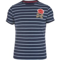 England Rugby 1871 Rose Stripe T-Shirt Navy, Navy
