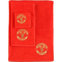 Manchester United Jacquard Towel Set, Red