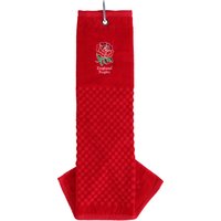 England Tri Fold Golf Towel - Red, Red