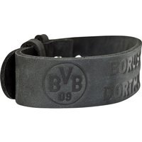 BVB Black Leather Bracelet, Blue