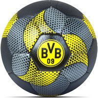 BVB Carbon Pattern Football - Black/Yellow -Size 5, Black