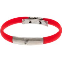 England Crest Rubber Band Bracelet - Stainless Steel, N/A
