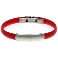 Liverpool Liverbird Rubber Band Bracelet - Stainless Steel, Blue