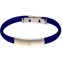 Tottenham Hotspur Crest Rubber Band Bracelet - Stainless Steel, N/A
