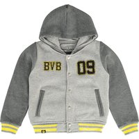 BVB Baseball Jacket- Grey/Black - Junior, Black