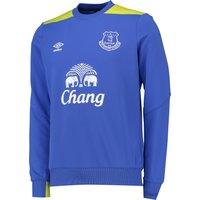 Everton Training Sweat Top - Dazzling Blue/Sulphur Spring, Blue