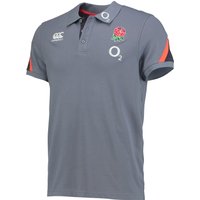 England Rugby Cotton Training Polo - Folkstone Grey, Grey