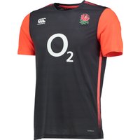 England Rugby Elite Training T-Shirt - Graphite, Black