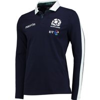 Scotland Rugby Home Cotton Rugby Shirt - Long Sleeve, N/A