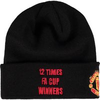 Manchester United New Era FA Cup Winners Basic Cuff Hat - Black - Adul, Black