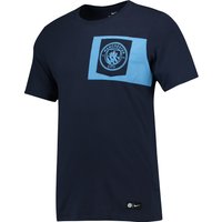 Manchester City Crest T-Shirt - Navy, Navy
