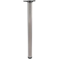 Rothley (H)870mm Nickel Effect Brushed Worktop Support