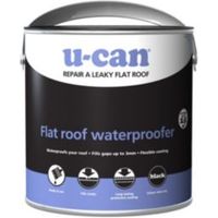 U-Can Black Flat Roof Waterproofer 2.5L