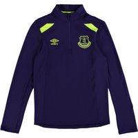 Everton Training Half Zip Top - Junior - Parachute Purple/Safety Yello, Purple
