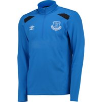 Everton Training Half Zip Top - Junior - Electric Blue/Black, Black