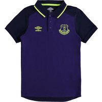 Everton Training CVC Polo - Junior - Parachute Purple/Evening Blue, Blue