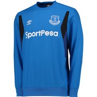 Everton Training Drill Top - Electric Blue/Sodalite Blue/Black, Black
