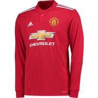Manchester United Home Shirt 2017-18 - Kids - Long Sleeve, Red