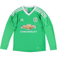 Manchester United Away Goalkeeper Shirt 2017-18 - Kids, Green