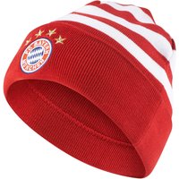 Bayern Munich 3 Stripe Woolie Hat - Red, Red