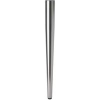 Rothley Stainless Steel Effect Tapered Designer Leg (H)710mm (Dia)60mm