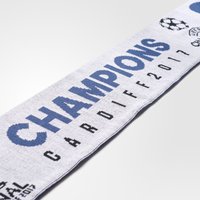 Real Madrid UEFA Champions League Winners 2017 Scarf - White, White