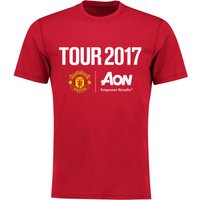 Manchester United Tour 2017 T-Shirt - Red - Mens, Red