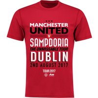 Manchester United Tour 2017 Match Up T-Shirt - Red - Mens, Red